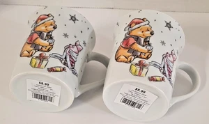 Winnie Puuh und Ferkel Becher Weihnachten Keramik Kaffeetasse - Bild 1 von 5