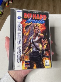 Die Hard Arcade (Sega Saturn 1997) CIB W/Manual, Reg Card