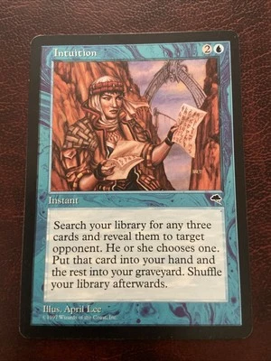 MTG Magic The Gathering INTUITION TEMPEST RESERVED LIST! INVEST! $$$! BEAUTY! - Image 1 of 2
