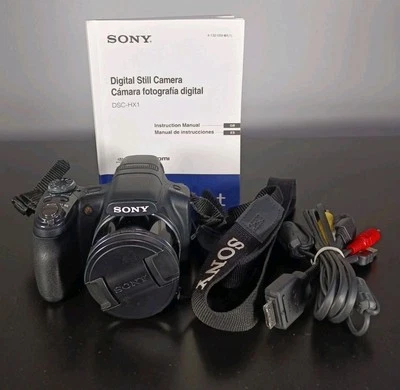 Sony Cyber-shot DSC-HX1 9.1MP Digital Camera w/4gb Memory & Manual  - Image 1 of 4