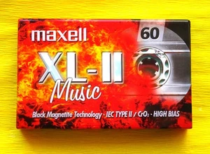 1x MAXELL XL-II Music 60 Cassette Tape 2002-2005 + OVP + SEALED + - Picture 1 of 2