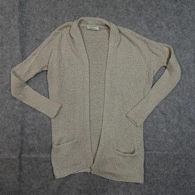 Suéter Talula Mujer Cárdigan Extra Pequeño Lennox Aritzia Tejido Slub Beige Túnica Foto 1 de 4