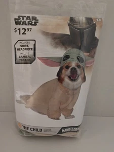Disney Star Wars Grogu The Child Baby Yoda Dog Costume Halloween Size Large NEW - Picture 1 of 7