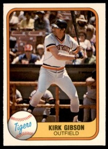 1981 Fleer Kirk Gibson #481 RC Detroit Tigers NR-MINT