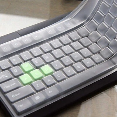 Universal Desktop Tastatur Schutzhülle Silikon Schutz Cover Klar Folie  - Bild 1 von 4