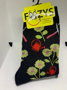 Foozys Jardinería Divertidos Crew Calcetines Damas/Niñas 1 Par-1 Regadera Negra - Imagen 1 de 2