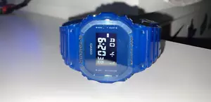 Casio G-shock DW-5600 Color Skeleton Digital Resin BLUE Men's Watch DW-5600SB-2 - Picture 1 of 6