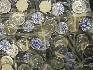 1958 Proof Franklin Half Dollard Roll of 20 coins - Still Sealed in Mint Cello - Picture 1 of 2