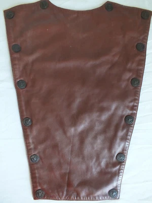 CUERO BIB Solo Piezas Repuesto Vaquero Occidental para Chaqueta Camisa Abrigo 19.5x15 Foto 1 de 4