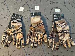 UNDER ARMOUR STORM SPEEDWIPE EARLY S LINER HUNT CAMO GLOVES SIZE XL PATTERN C - Picture 1 of 3