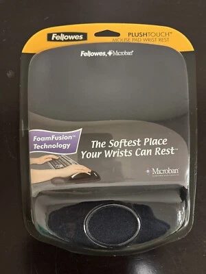 Fellowes PlushTouch Mouse Pad Wrist Rest with Foam Fusion - Image 1 of 3