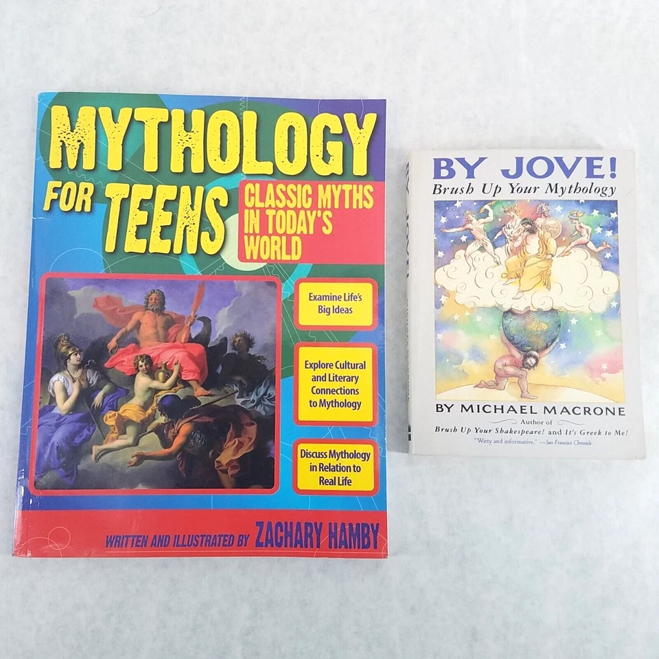 Lot of 2 Greek Mythology Softcovers - By Jove & Mythology for Teens - Homeschool - Image 1 of 4