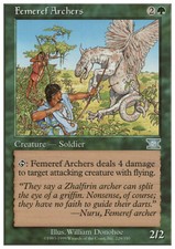 Magic the Gathering MTG Femeref Archers (229) Sixth Edition   NM