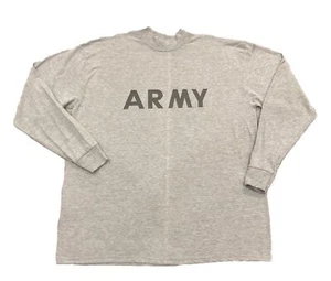 Army PFU T-Shirt Heather Grey PT Physical Training Uniform Reflective XL - Picture 1 of 13