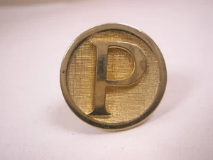P Monogram Initials SHIELDS SINGLE Vintage Cuff Link replace lost/broken zi02 - Picture 1 of 5