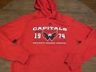 Sweat-shirt à capuche rouge Washington Capitals NHL Majestic
