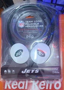 Auriculares plegables NY JETS iHip NiB - Imagen 1 de 2
