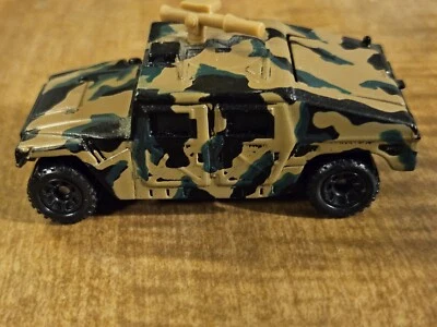 Mattel 1994 Matchbox Hummer Army Camouflage Military Vehicle Diecast brown black - Image 1 of 4