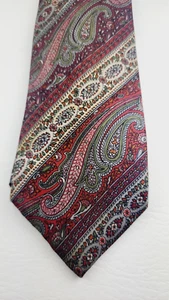 Corbata de cuello LIBERTY Of London para hombre paisley 100 % seda hecha en ee. uu. De colección - Imagen 1 de 6