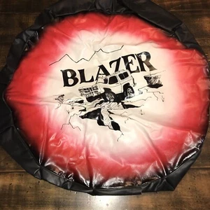 Vintage SPARE TIRE Wheel COVER Red For Chevy Blazer VINYL NOS - Picture 1 of 9