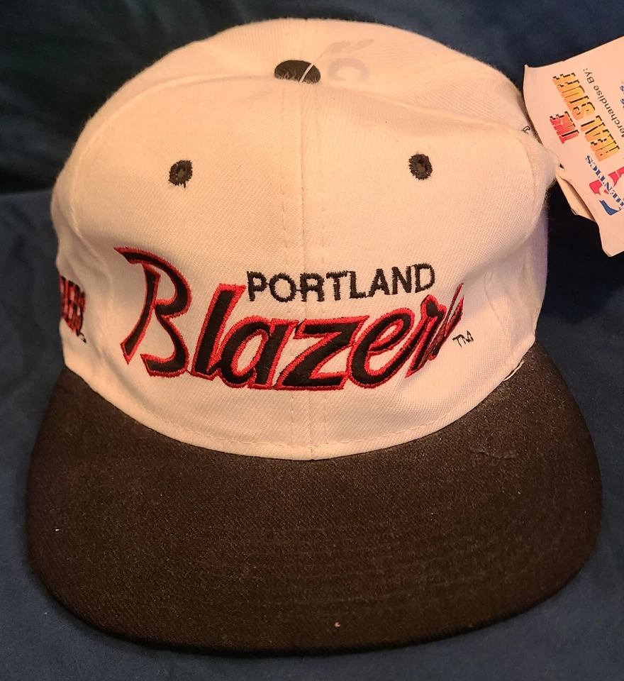 Chapéu Snapback Vintage Portland Trailblazers NBA Sports Specialties Script EUA Novo com etiquetas - Imagem 1 de 4