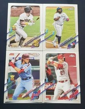 2021 Topps Chrome BASE Cards 1-220 with Veterans and Rookies You Pick
