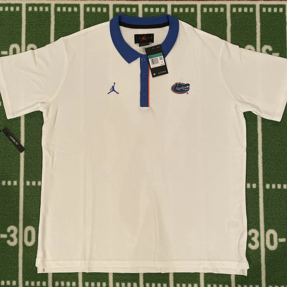 Air Jordan Polo SZ XL Florida Gators Nike Football Basketball CQ6525-100 Loose