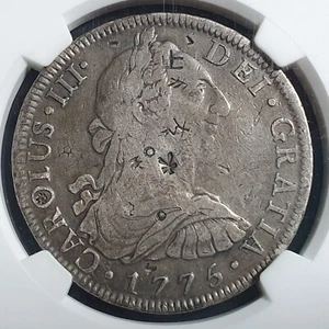 Mexico Spanish Colonial 8 Reales Carol Carolus III 1775 Mo FM Mexico City Mint - Picture 1 of 4