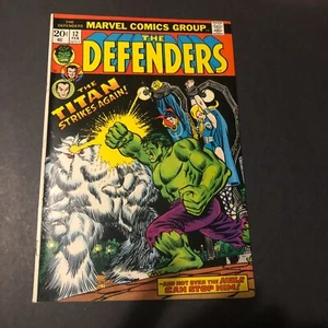 The DEFENDERS # 12 Marvel Comic Book 1973 Good cond- Hulk-TITAN Strikes again+ - Picture 1 of 9