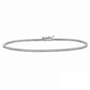 1,00 Karat natürliches Diamant Tennisarmband G SI 14K Weißgold 7 Zoll 97 Steine - Bild 1 von 1
