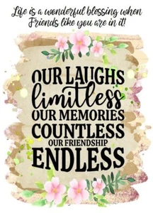NEW Happy Birthday Bestie Friend A5 Card Funny Best Friend Wonderful  Blessing - Picture 1 of 5