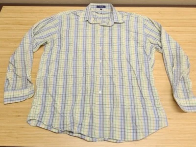 Camisa de vestir Alan River para hombre XL algodón multicolor manga larga Foto 1 de 4