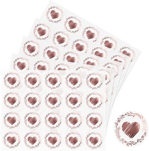 500 PCS Heart Stickers Envelope Sealer Love Stickers for Wedding 2024 Graduat... - Picture 1 of 14