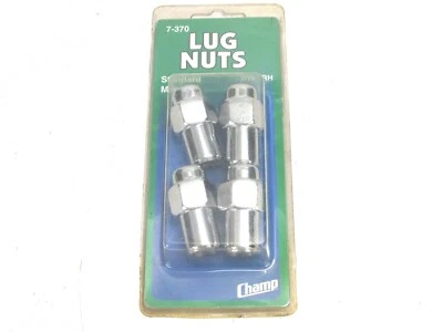 NOS! (4) CHAMP CHROME STANDARD MAG LUG NUTS, 7/16" RH, No. 7-370 - Image 1 of 3