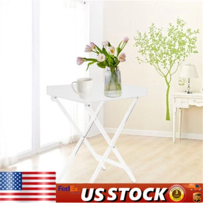 Acrylic Folding Tray Table Clear Acrylic Side End Table Square Coffee Table  - Image 1 of 4
