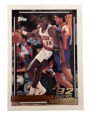 Excellent: Vintage 1992-93 topps Gold Reggie Smith Portland Trail Blazers RC - Image 1 of 2