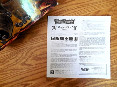 NUEVA Hoja de Reglas "Piratas del Caribe en el Fin del Mundo" en Inglés*Español Foto 1 de 2