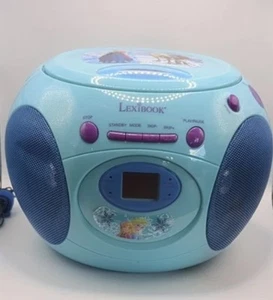 LEXIBOOK RCD102FZ Disney Frozen Boombox Radio Lettore CD con Radio AM/FM e Aux - Foto 1 di 5