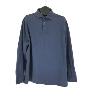 Polo Ralph Lauren Long Sleeve Polo Shirt Men's XL Blue 100% Cotton Slim Fit - Picture 1 of 10