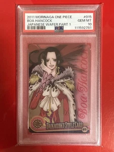 2011 PSA 10 Boa Hancock One Piece x Morinaga Wafer Clear Card Japanese - Picture 1 of 11