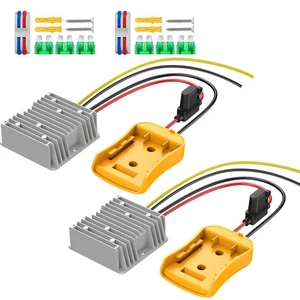 2 Pack 20V to 12V Step Down Converter Compatible with DeWalt 20V Power Wheel ... - Picture 1 of 7