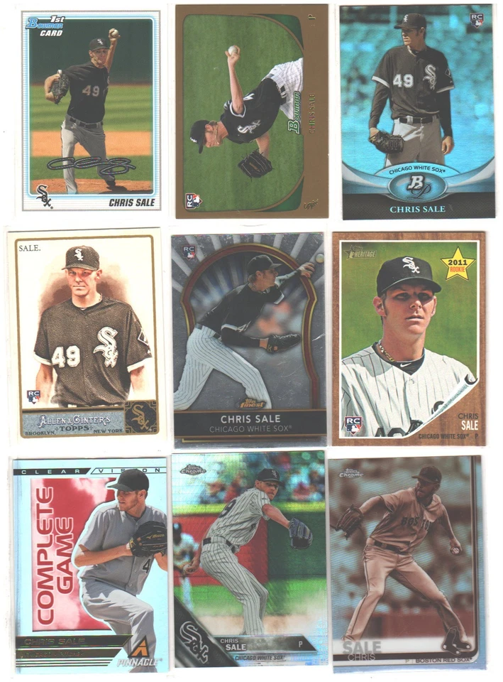 Chris Sale Pick Your Favorite (Drop Down) Rookie Refractor Gold - Image 1 of 1