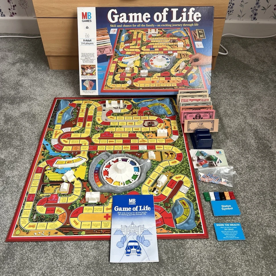 Vintage Boxed MB Game Of Life Board Game Original Complete 1980s - Image 1 of 4