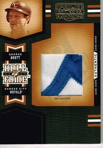 GEORGE BRETT 2005 DONRUSS PRIME TEAM LOGO PATCH GAME USED # 1/14 KC ROYALS HOF - Picture 1 of 2