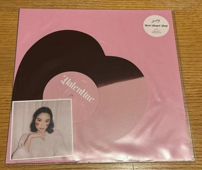 Laufey Valentine - Limited Edition Chocolate Strawberry Heart Shaped Vinyl NEW - Image 1 of 4