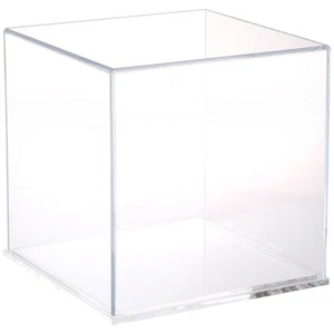 Plymor Clear Acrylic Display Case with Clear Base, 10" x 10" x 10" - Picture 1 of 1
