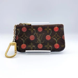 Estuche para llaves de moneda Louis Vuitton Pochette Cles monograma cereza Takashi Murakami JPN - Imagen 1 de 10