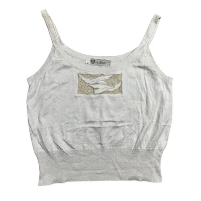 Vintage Gucci GG Made in Italy Women's Tanks Top Shirt Designer Size 44 - Image 1 of 4