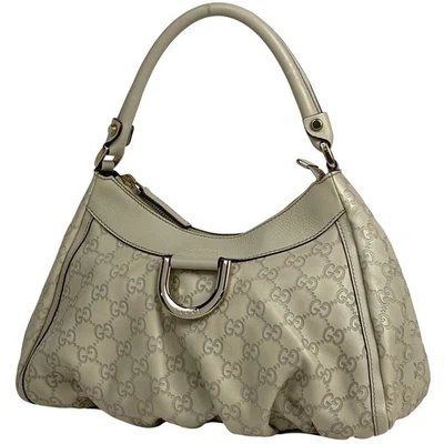GUCCI Abby Guccissima GG Shoulder Hand bag White Leather Shoulder Bag From Japan - Image 1 of 4