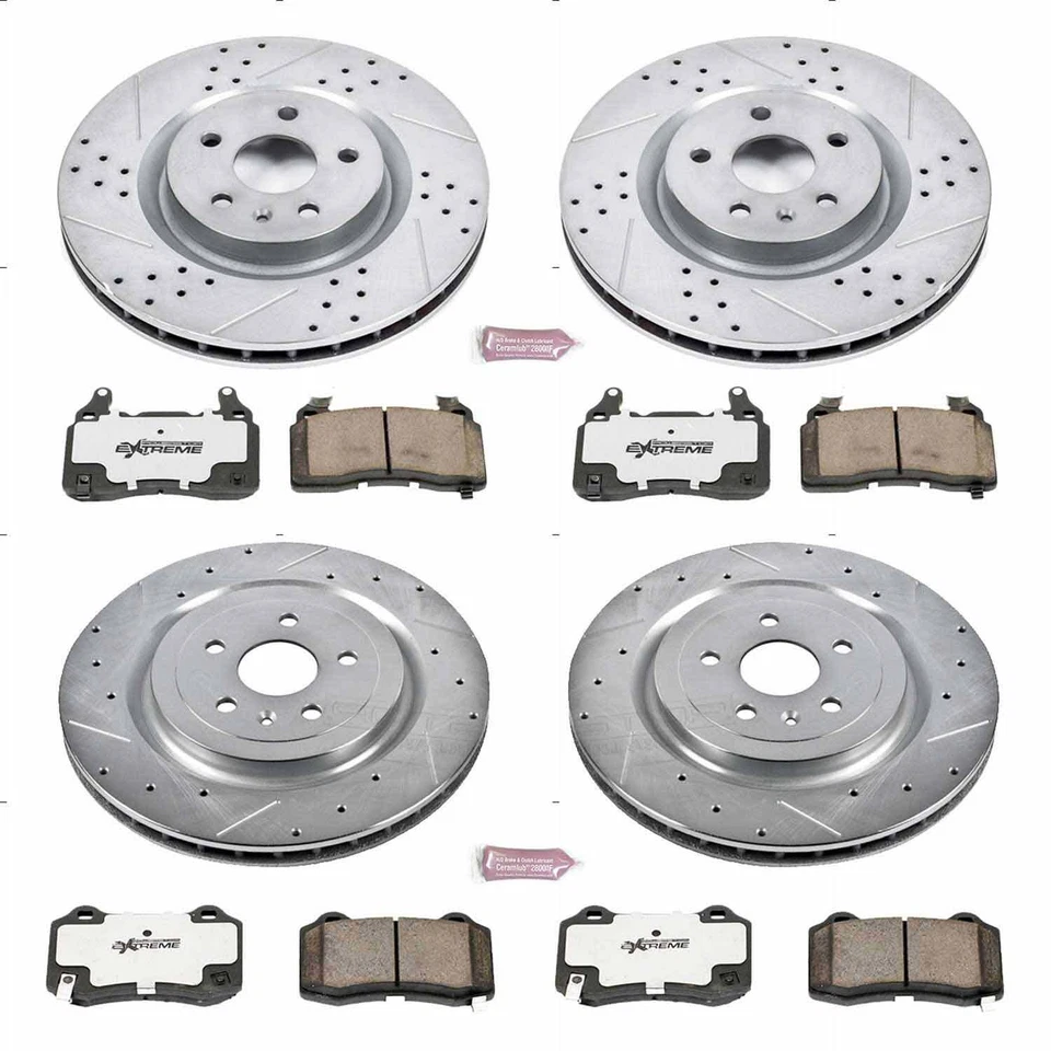 Power Stop K5603-26 1-Click Street Warrior Z26 Brake Kit for 10-15 Chevy Camaro Foto 1 de 1